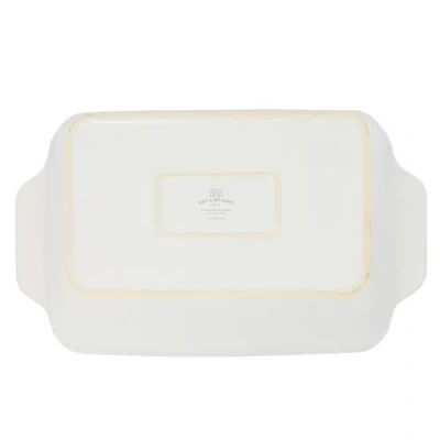 Bee & Willow Bee And Willow Gibson 4 Quart Rectangular Stoneware Baker In White
