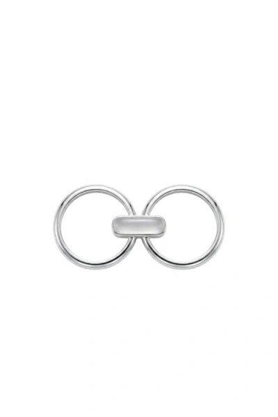 Seree Infinity Duo Bar Ring In White