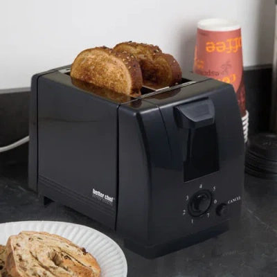 Better Chef 2-slice Black Toaster In Black