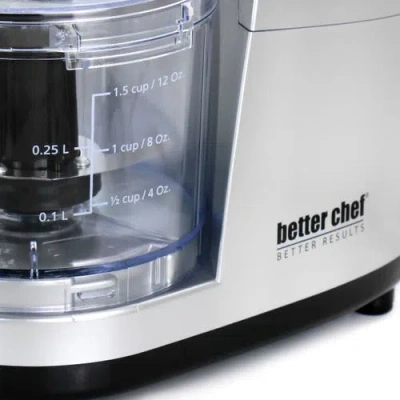 Better Chef 1.5 Cup Safety Lock Compact Chopper In Silver