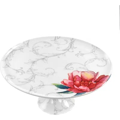 Martha Stewart Fine Ceramic Cake Plate In Multi