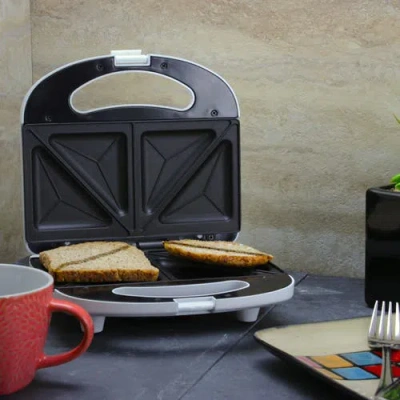 Better Chef Nonstick Sandwich Maker Grill In White