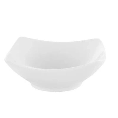 Gibson Zen Buffetware 16 Piece Square Dinnerware Set In White