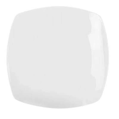 Gibson Zen Buffetware 16 Piece Square Dinnerware Set In White