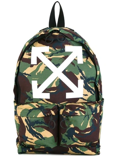 Off-white Off White Arrows Backpack In Green