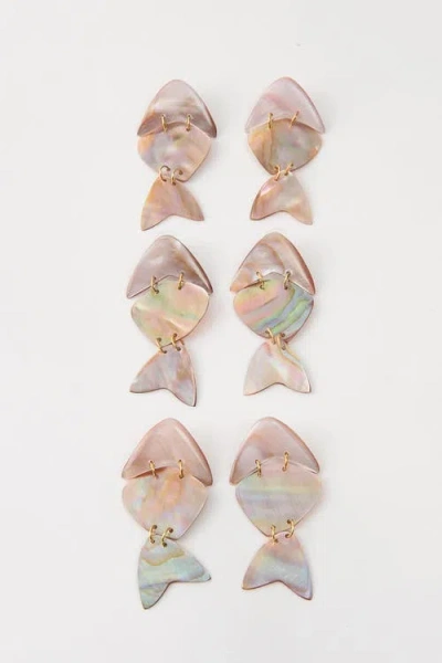 Noonday Shellfish Earrings In Multi