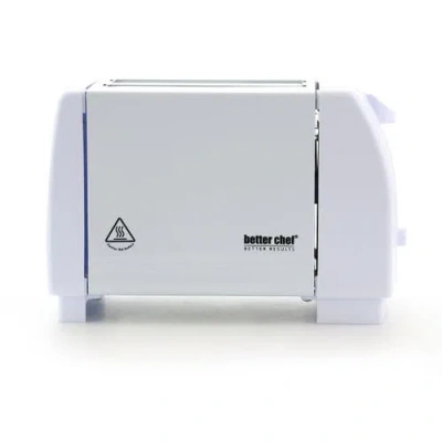Better Chef 2-slice Toaster With Pull-out Crumb Tray In White