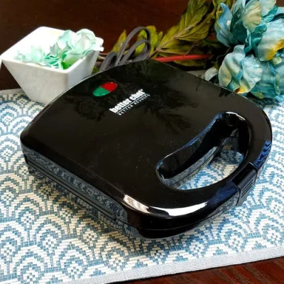 Better Chef Non-stick Electric Waffle Maker In Black