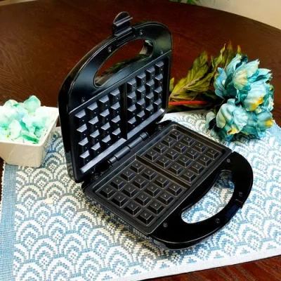 Better Chef Non-stick Electric Waffle Maker In Black