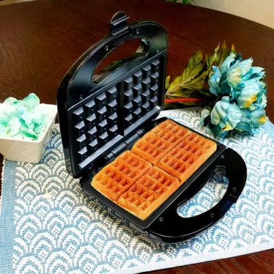 Better Chef Non-stick Electric Waffle Maker In Black