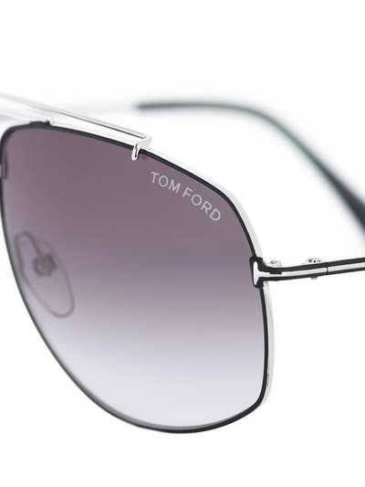 Shop Tom Ford Eyewear Georges太阳眼镜 - 金属色