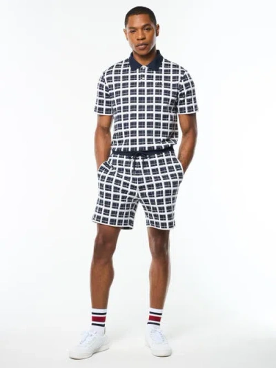 Sergio Tacchini Damarindo Check Short In Blue