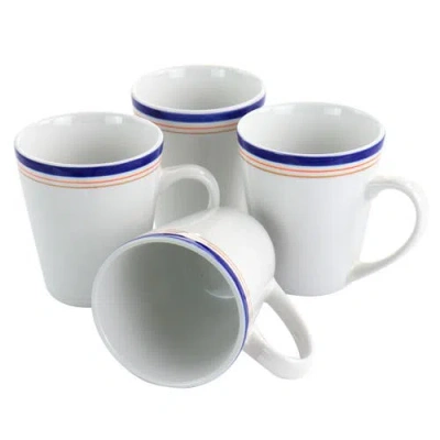 All U Need 32 Piece Ceramic Dinnerware Set In Blue
