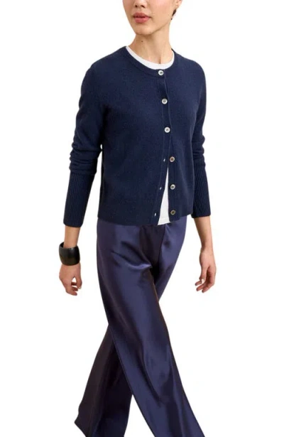 La Ligne Solid Lean Lines Sweater In Blue