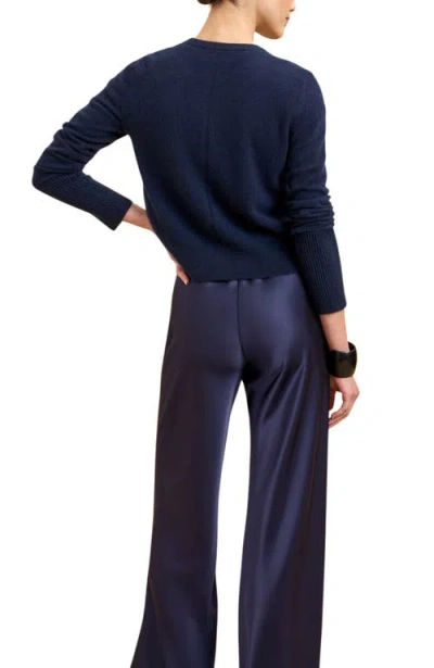 La Ligne Solid Lean Lines Sweater In Blue