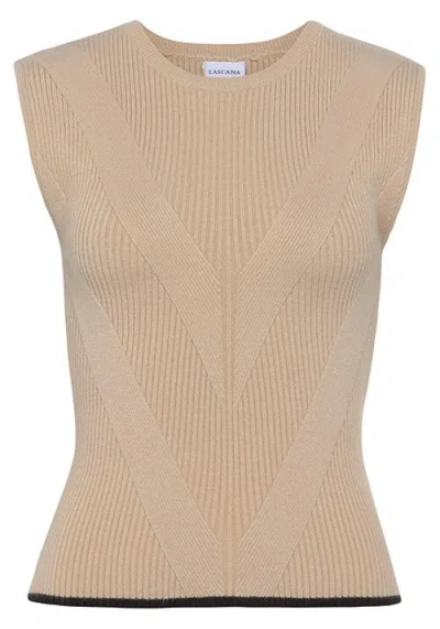 Lascana Knit Patternweater Vest In Neutral