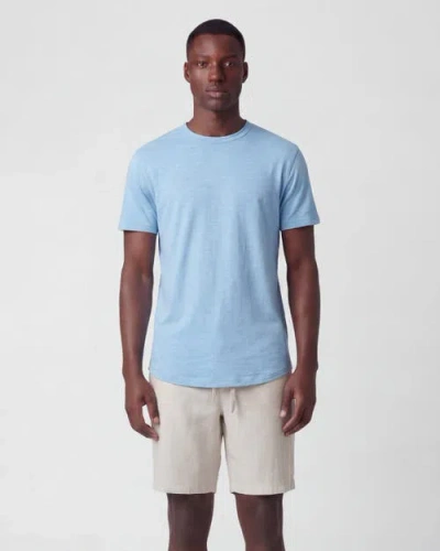 Lords Of Harlech Solid Linen Drawstring Short In Gray