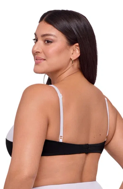S3 Apparel Supportive Tall Underwire Bikini Top In Black