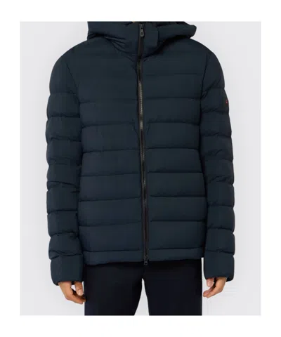 Peuterey Lightweight Down Jacket With Drawstrings For Men In Blue