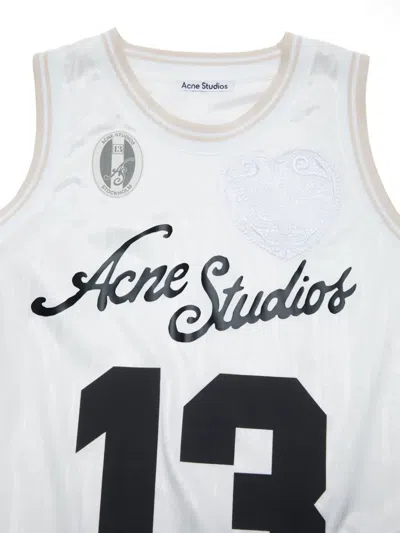 Acne Studios Logo Vest In White