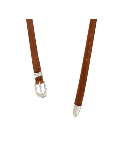 Our Legacy Cognac Leather Belt In Brown