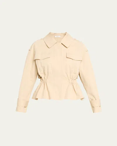 A.l.c Maeve Cotton Utility Jacket In Crema Dolce In Neutral