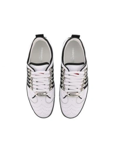 Shop Dsquared2 251 Sneakers In White Black