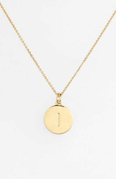 Shop Kate Spade 'one In A Million' Initial Pendant Necklace In I- Gold