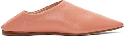 Shop Acne Studios Pink Amina Flats