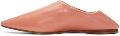 Shop Acne Studios Pink Amina Flats