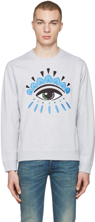 Kenzo 'eye' Sweatshirt In Blue
