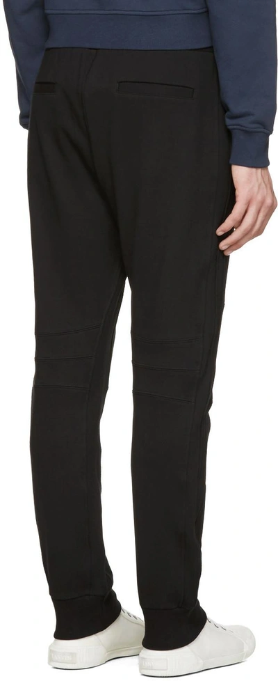 Shop Versace Black Zippered Lounge Pants