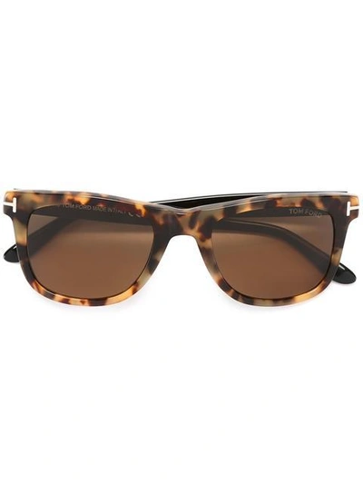 Shop Tom Ford Eyewear Leo Sunglasses - Black