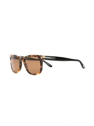 Shop Tom Ford Eyewear Leo Sunglasses - Black
