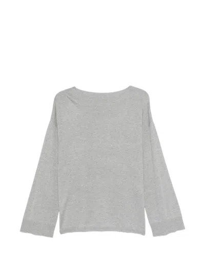 Aspesi Long-sleeve Sweater In Gray