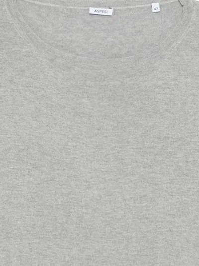 Aspesi Long-sleeve Sweater In Gray