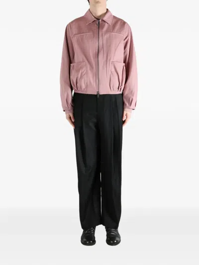 Ader Error Zip Pocket Jacket In Pink