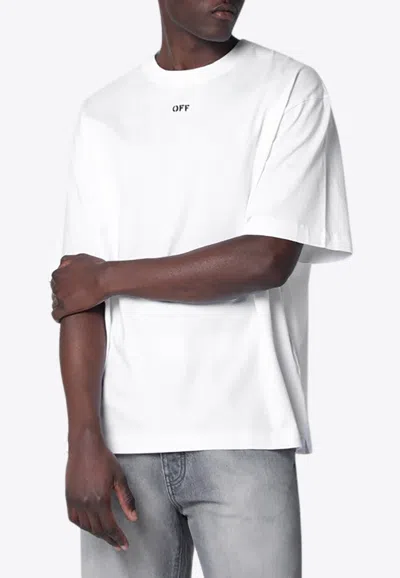 Off-white Graphic Print Crew Neck Short Sleeve T-shirt In White
