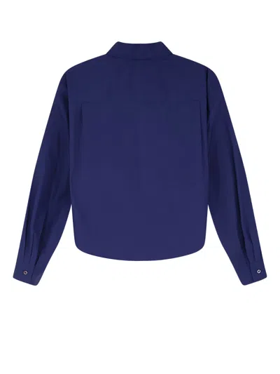 Aspesi Shirts Blue In Blue