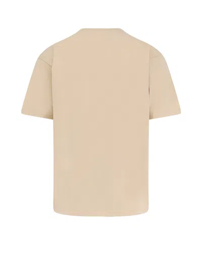 Valentino Garavani Cotton T-shirt With Made In Print Clothing In Nude