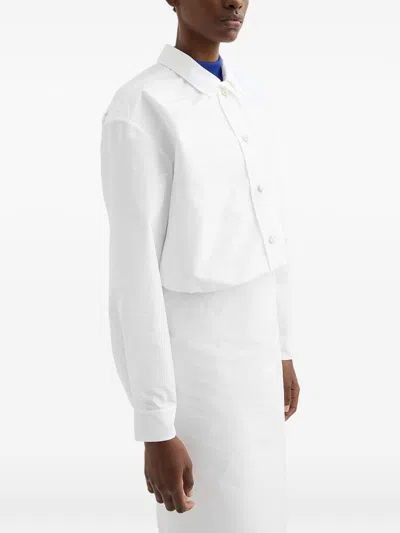 Jil Sander Coats White In White