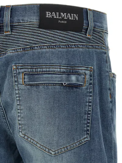 Balmain 'biker' Jeans In Blue