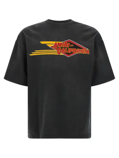 Amiri Eagle Oversized Crewneck T-shirt In Black