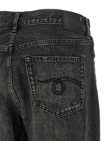 R13 Crossover Five-pocket Jeans In Black