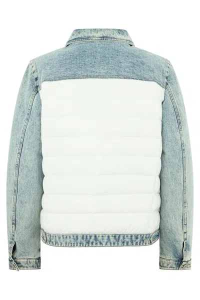 Moorer Padded Denim Jacket In Multi
