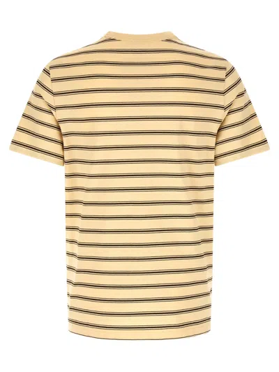 Apc A.p.c. Men Striped T-shirt In Nude
