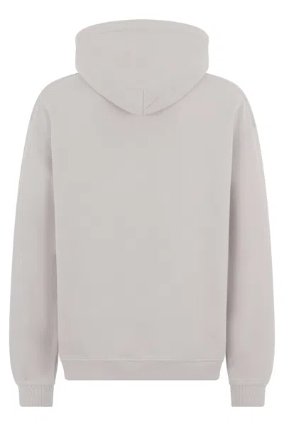 Represent Hooded Script Logo Sweatshirt In Gray