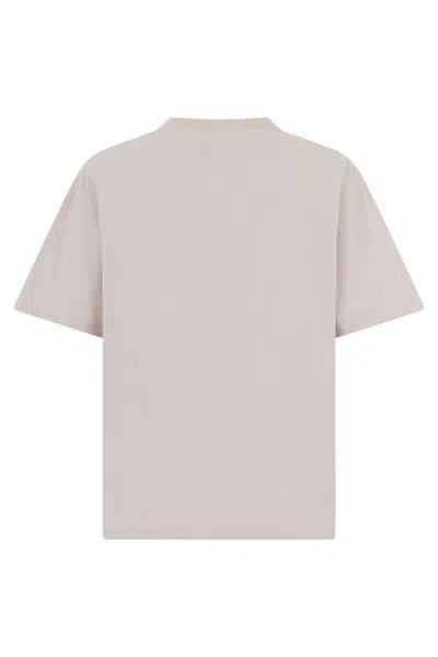 Represent T-shirt With Embroidered Logo In White