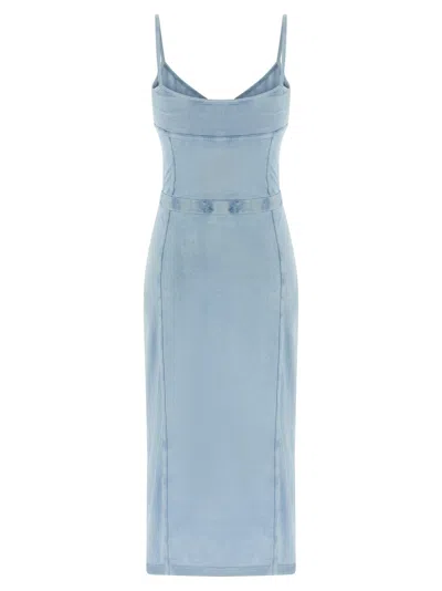 Diesel D-ony Dresses Light Blue In Gray