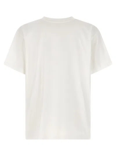 Mm6 Maison Margiela T-shirt With A Digitally Inspired Key Print On The Chest In White